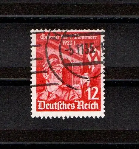 Deutsches Reich, Michel Nr.: 599x FDC (Ersttagsstempel 5. Nov. 1935).