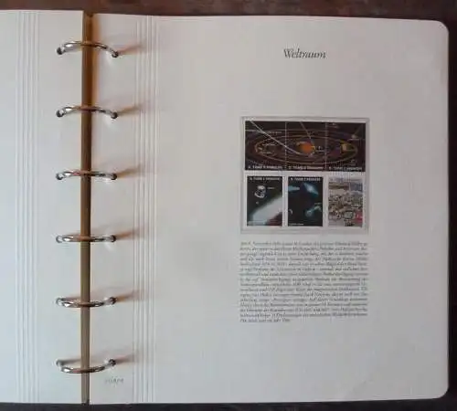 Sammlung, Der Weltraum im Spiegel der Briefmarke, gepflegtes Richard Borek Album