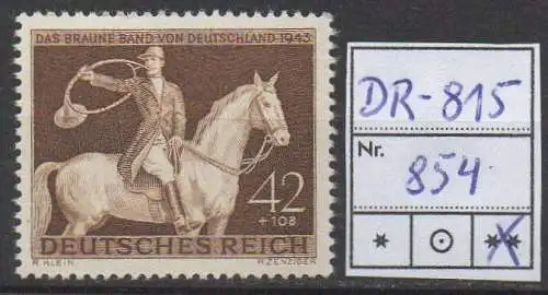 Deutsches Reich, Michel Nr. 854 (Galopprennen) tadellos postfrisch.
