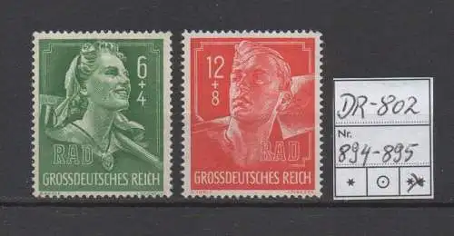 Deutsches Reich, Michel Nr. 894 (Reichsarbeitsdienst) tadellos postfrisch.