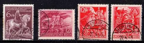 Deutsches Reich, Michel Nr. 907 - 910  gestempelt (Jahrgang 1945).