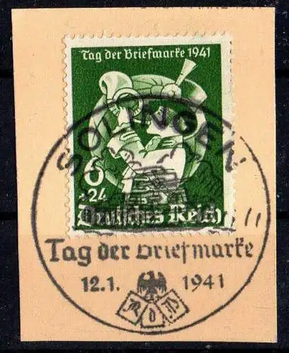Deutsches Reich, Michel Nr. 762 auf Briefstück mit Ersttagsstempel.