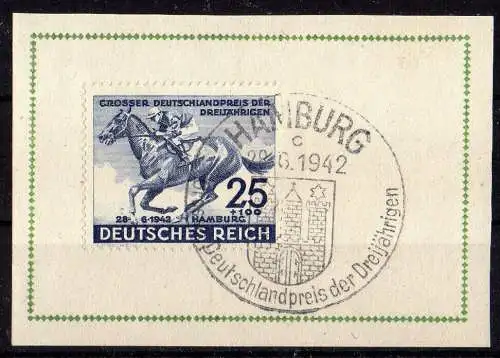 Deutsches Reich, Michel Nr. 814 auf Briefstück.
