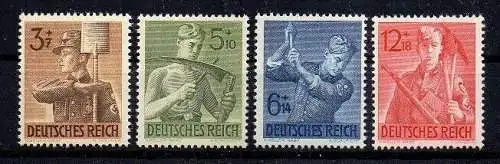  Deutsches Reich, Michel Nr. 850 - 853 (Arbeitsdienst) postfrisch.