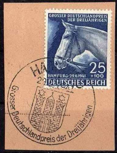 Deutsches Reich, Michel Nr.779 auf Briefstück gestempelt.