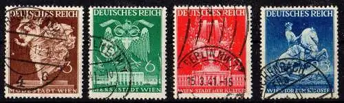 Deutsches Reich, Michel Nr. 768 – 771, gestempelt.