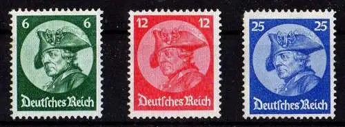 Deutsches Reich, Michel Nr. 479-481 ungebraucht mit Falz.