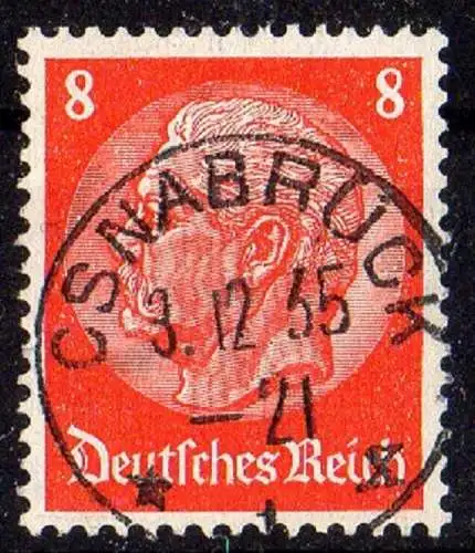 Deutsches Reich, Michel Nr. 517 sehr schöner Stempel Osnabrück.