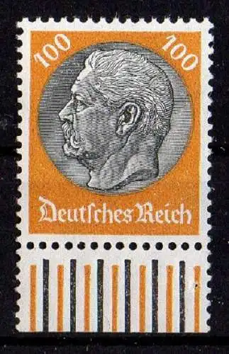 Deutsches Reich, Michel Nr. 495 postfrisch mit Unterrand, geprüft Schlegel BPP.