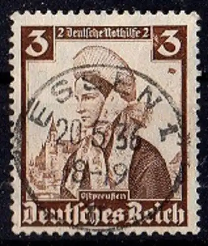 Deutsches Reich, Michel Nr. 588 mit schönem Rundstempel "Essen".