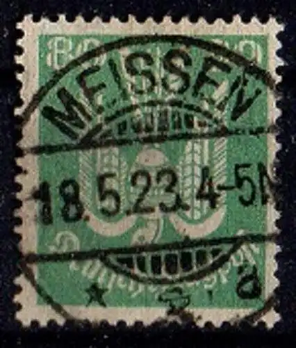 Deutsches Reich, Michel Nr. 214 gestempelt. Sehr schöner Stempel Meissen 18.5.23