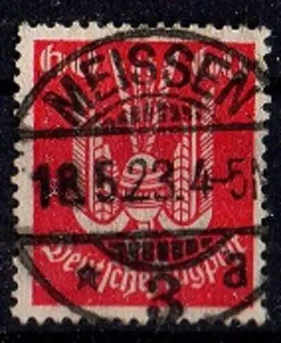 Deutsches Reich, Michel Nr. 213 gestempelt. Sehr schöner Stempel Meissen 18.5.23