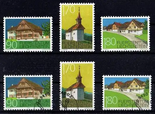 Liechtenstein, Mi. Nr. 1186-1188 postfrisch, gestempelt, FDC Brief, Maximumkarte