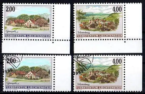 Liechtenstein, Mi. Nr. 1177-1178 postfrisch, gestempelt, FDC Brief, Maximumkarte