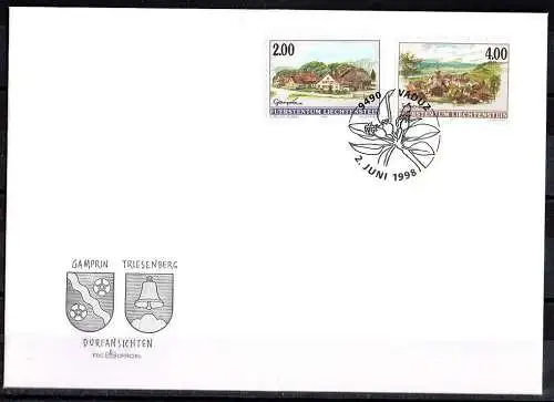 Liechtenstein, Mi. Nr. 1177-1178 postfrisch, gestempelt, FDC Brief, Maximumkarte