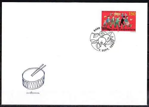 Liechtenstein, Mi. Nr. 1179 postfrisch, gestempelt, FDC Brief, Maximumkarte.