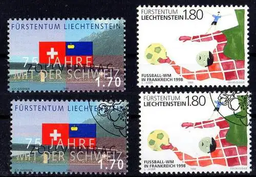 Liechtenstein, Mi. Nr. 1171-1172 postfrisch, gestempelt, FDC Brief, Maximumkarte