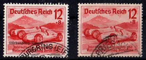 Deutsches Reich, Michel Nr. 687 + 696 gestempelt.