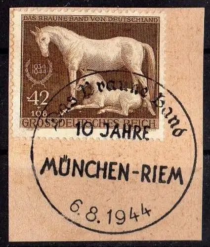 Deutsches Reich, Michel Nr. 899 auf Briefstück mit schönem Stempel.