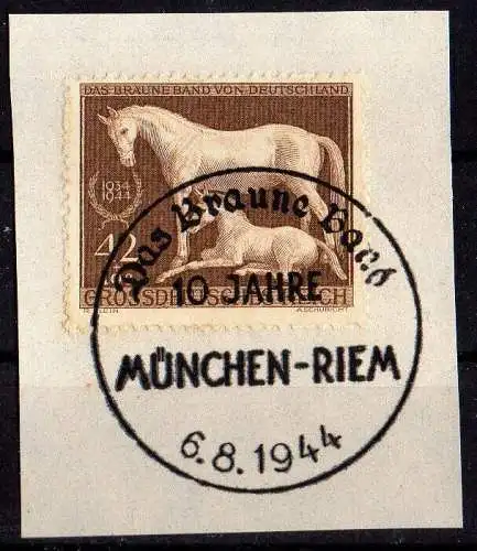 Deutsches Reich, Michel Nr. 899 auf Briefstück mit schönem Stempel.