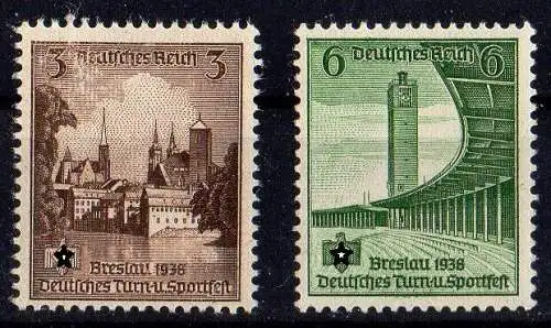 Deutsches Reich, Michel Nr. 665-666 postfrisch.