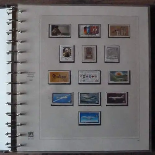 BRD, neuwertiger SAFE DUAL Ringbinder (1980-1987), Inhalt siehe Beschreibung.