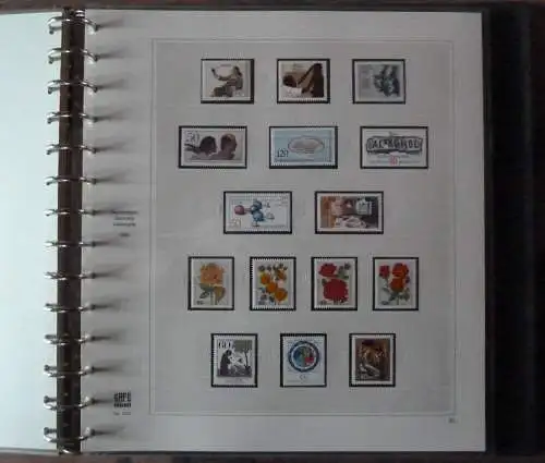 BRD, neuwertiger SAFE DUAL Ringbinder (1980-1987), Inhalt siehe Beschreibung.