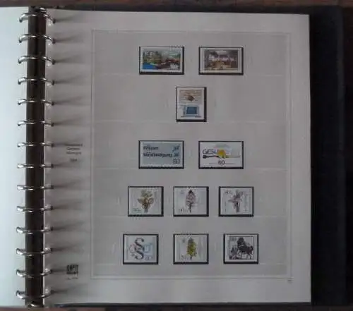 BRD, neuwertiger SAFE DUAL Ringbinder (1980-1987), Inhalt siehe Beschreibung.