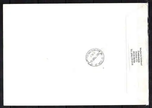 Bund Michel Nr. 1825 (Block 34) FDC auf Brief gem. Scan.
