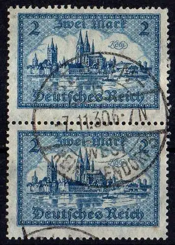 Deutsches Reich, Michel Nr. 365 X, 2-fach mit schönem Rundstempel.