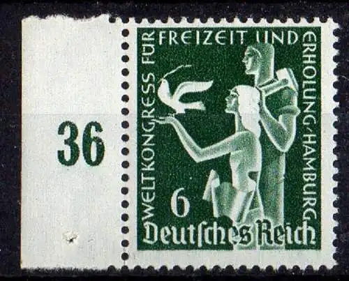 Deutsches Reich, Michel Nr. 622 postfrisch vom Seitenrand.
