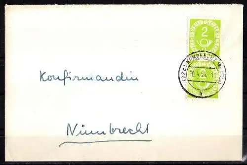 BRD, Bedarfsbriefe Michel Nr. 123 (Freimarken Posthorn).