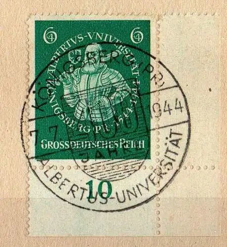 Deutsches Reich, Michel Nr.  896  gestempelt Qualitätsgrad II (Zahnfehler).