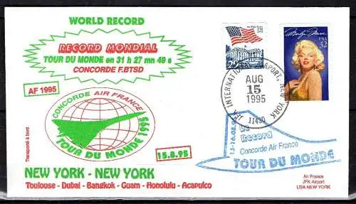 USA,  Record Mondial 1995 New York - New York (31h27m49s).