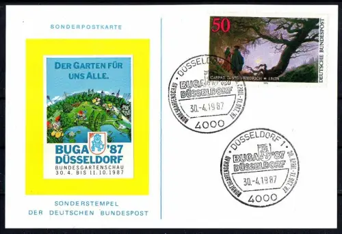 BRD, Buga '87 Düsseldorf,  "Der Garten für uns alle'' Bundesgartenschau.