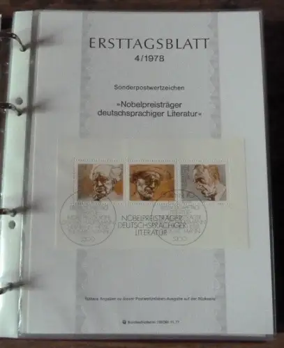 BRD ETB  1978 + 1979  komplett im ETB Album.