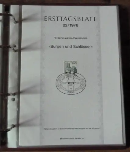 BRD ETB  1978 + 1979  komplett im ETB Album.