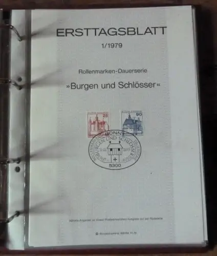 BRD ETB  1978 + 1979  komplett im ETB Album.