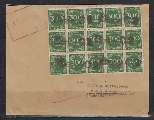 Deutsches Reich 1923 Nr 15x270 Brief Dt.Reich 15x279