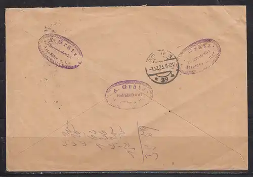 Deutsches Reich 1923 Nr Gebühr bezahlt Brief Dt.Reich Geb.bez 30.11.23