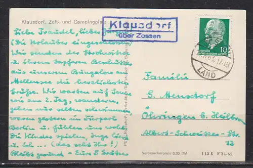 DDR 1963 Nr EF 846 Ansichtskarte DDR EF 846