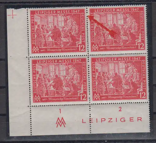 All. Bes. Gem.-Ausg. 1947 Nr 965 ** Plattenfehler IV Postfrisch / ** Kontrollrat 965-IV