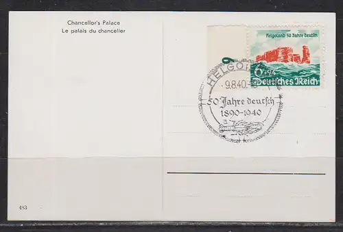 Deutsches Reich 1940 Nr 750 FDC Ansichtskarte Dt.Reich 750 FDC