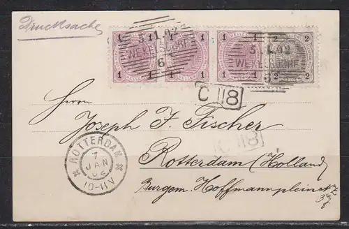 Österreich 1902 Nr MiF 3x69+70 Ansichtskarte ÖS 3x69,70