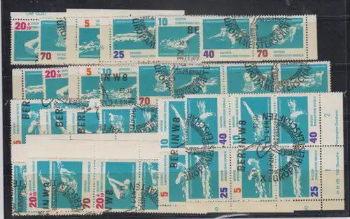 DDR Zusammendrucke 1962 Nr 907/12 WZd 46/SZd 39 SSt Gefälligkeitsstempel DDR WZd46/SZd39 o