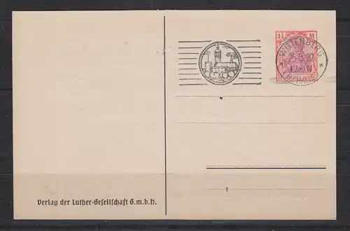 Deutsches Reich 1922 Nr Privat-GZS. PP 40C1 SSt Ansichtskarte Dt.Reich PP 40C1 SSt