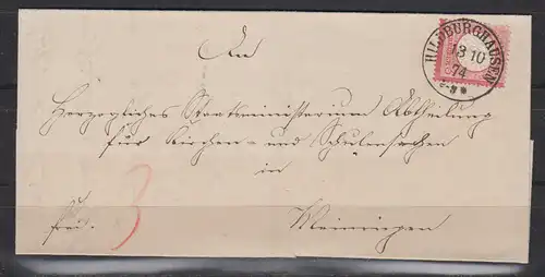 Deutsches Reich 1874 Nr EF 25 Brief Dt.Reich EF 25