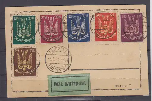 Deutsches Reich 1923 Nr 215/18 235 236 Rundstempel (Datum und/oder Ort klar) Dt.Reich 215/18,235,236