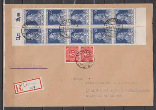 All. Bes. Bizone 1948 Nr 2x931 10x964 Brief Bizone 10-Fach 10x964,2x931