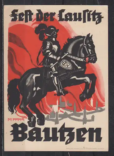 [Propagandapostkarte] Fest der Lausitz Bautzen  / Fest=Postkarte 26.-30-Mai 1935. 